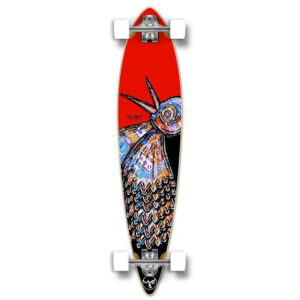 Punked Bird 40 inches Red Pintail Longboard